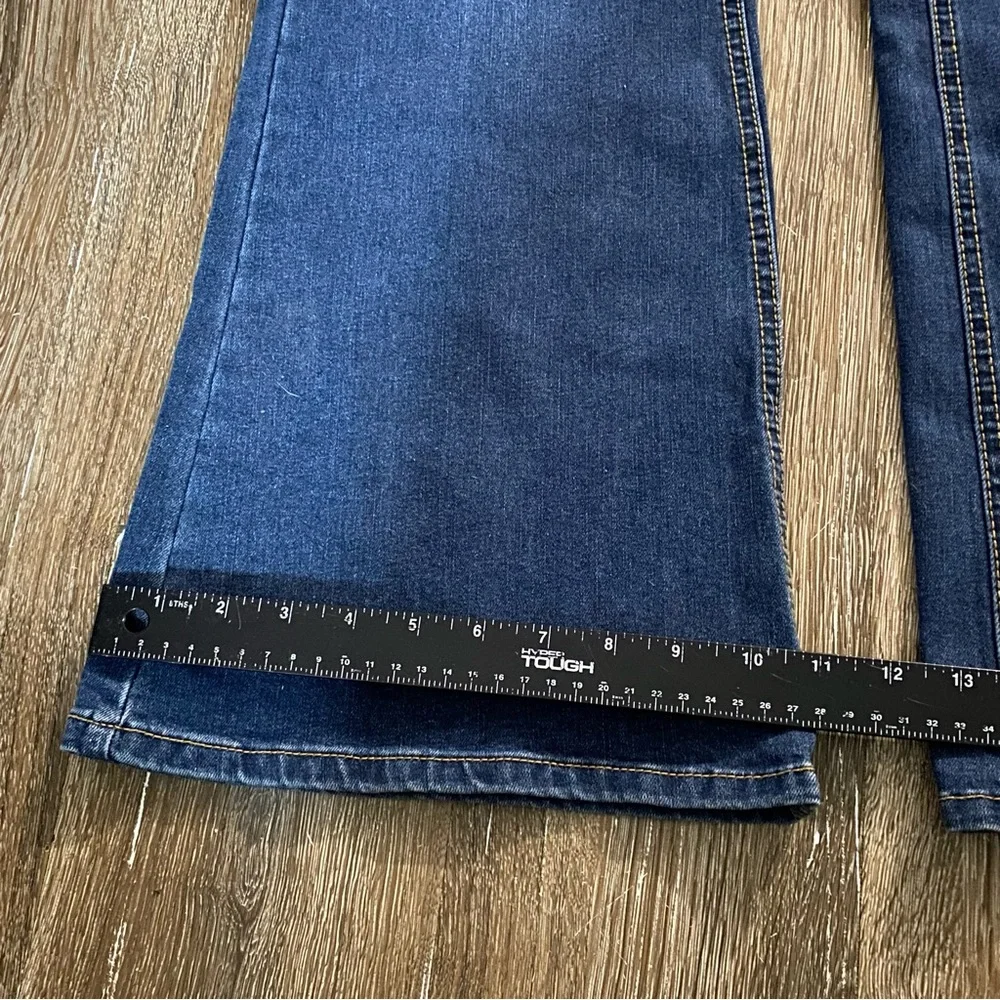 No Boundaries Jeans‎ Women's Blue Flared Jeans Size 15 Dark Wash Wide Leg